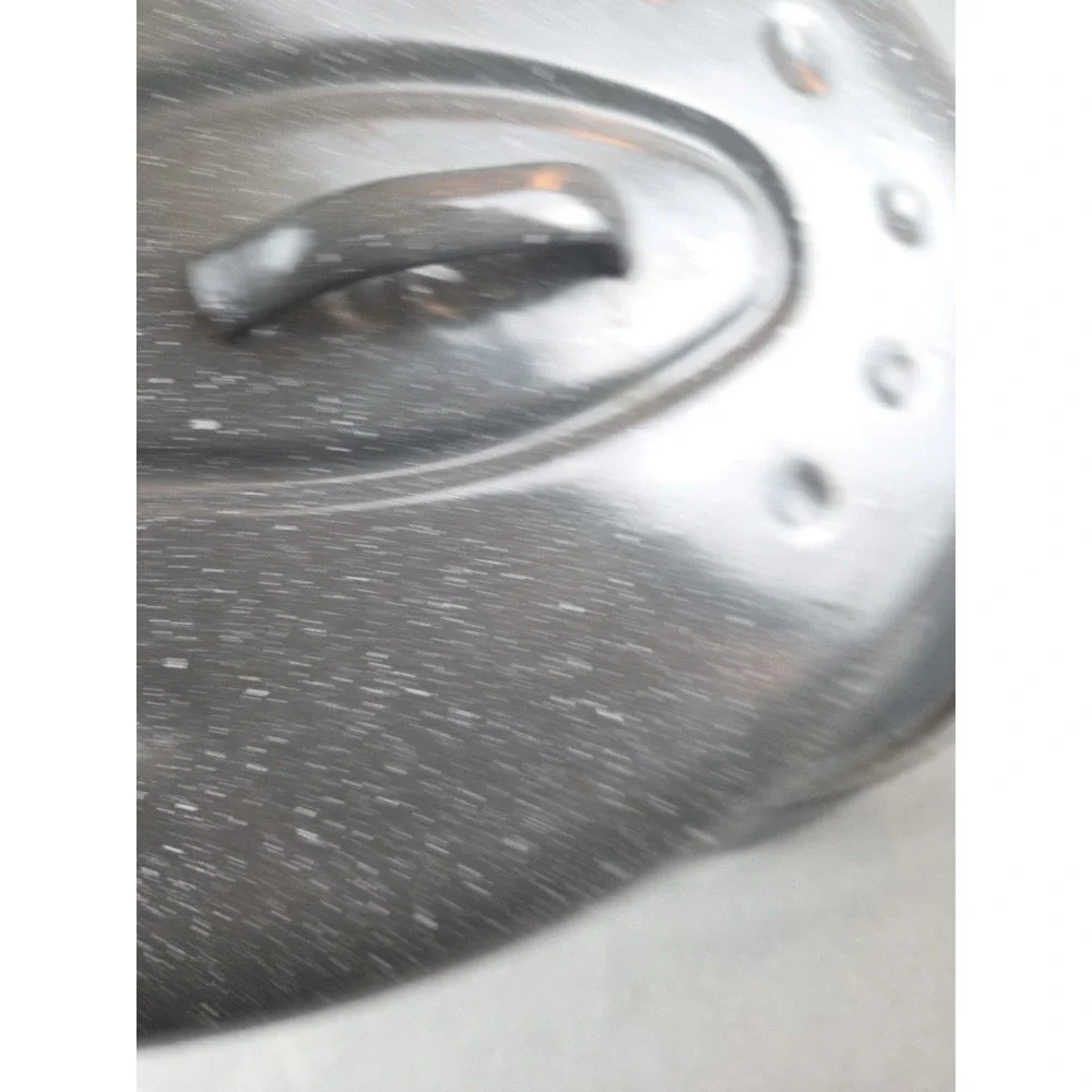 Enamelware Roaster Gray Speckled Oval‎ USA Large 16.5